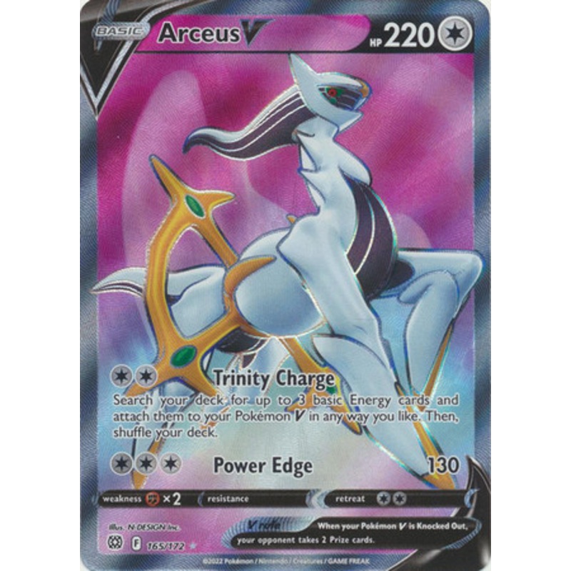 Brilliant Stars 165/172 Arceus V (Full Art)