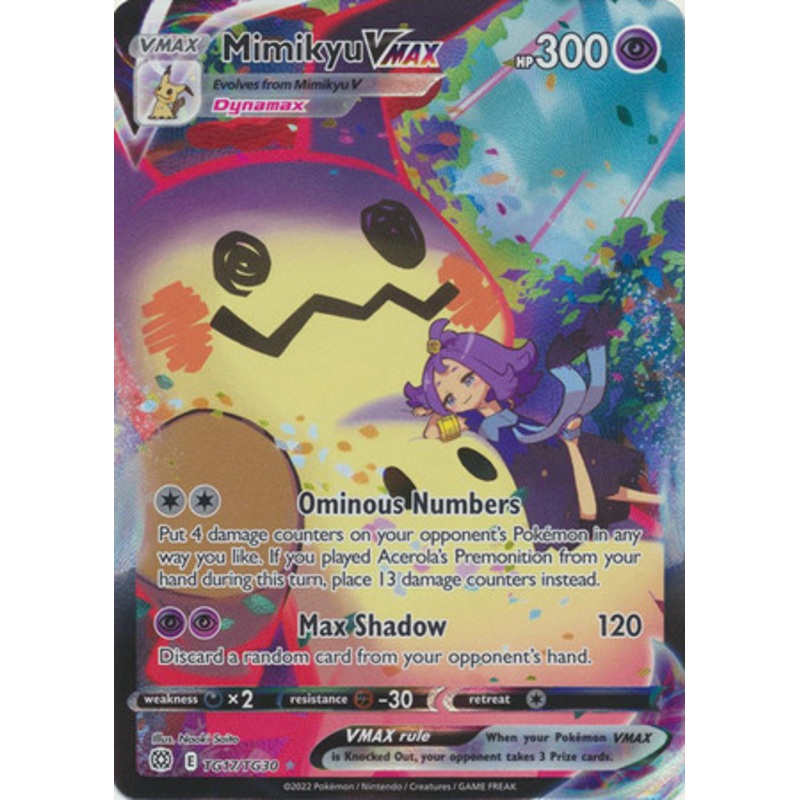 Brilliant Stars TG17/TG30 Mimikyu VMAX (Full Art)