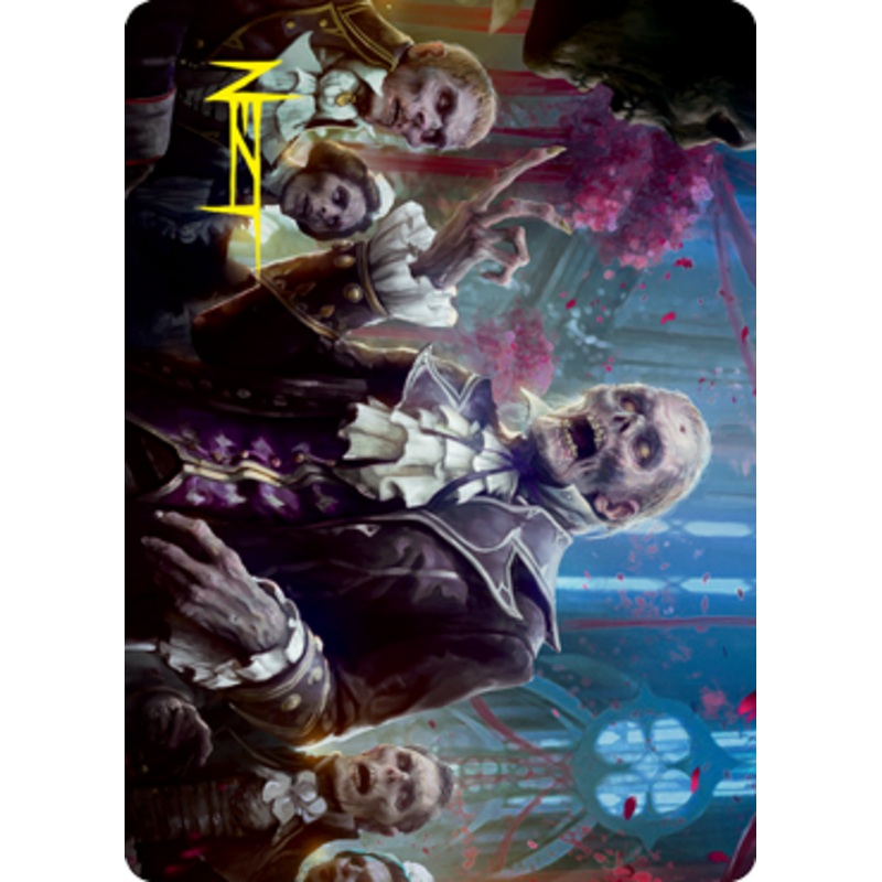 Undead Butler (#37) Art Card (Gold Signature) | Innistrad: Crimson Vow