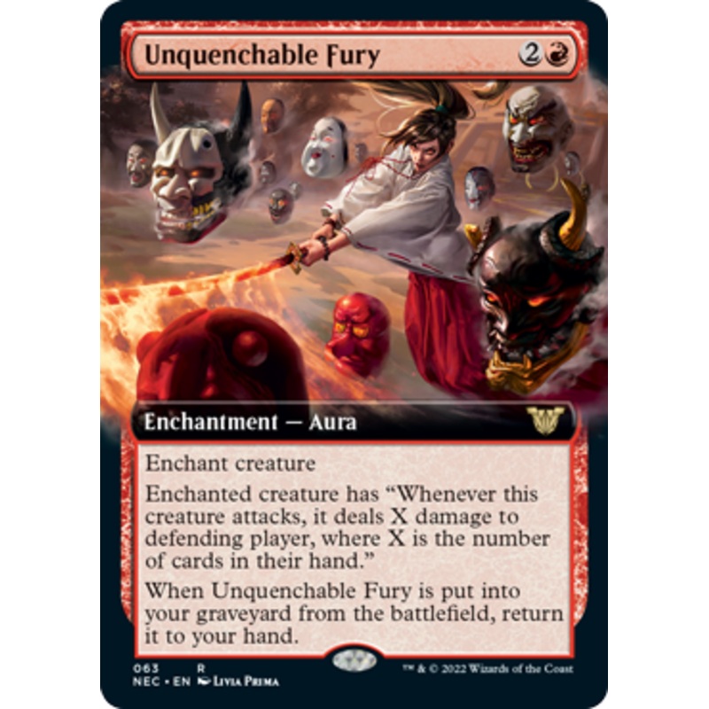 Unquenchable Fury (Extended Art) | Kamigawa: Neon Dynasty Commander