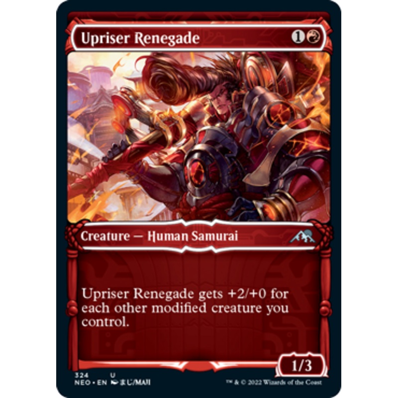 Upriser Renegade (Samurai Frame) (foil) | Kamigawa: Neon Dynasty