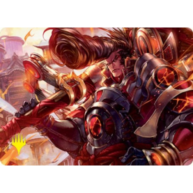 Upriser Renegade Art Card (#65) (Gold Signature) | Kamigawa: Neon Dynasty