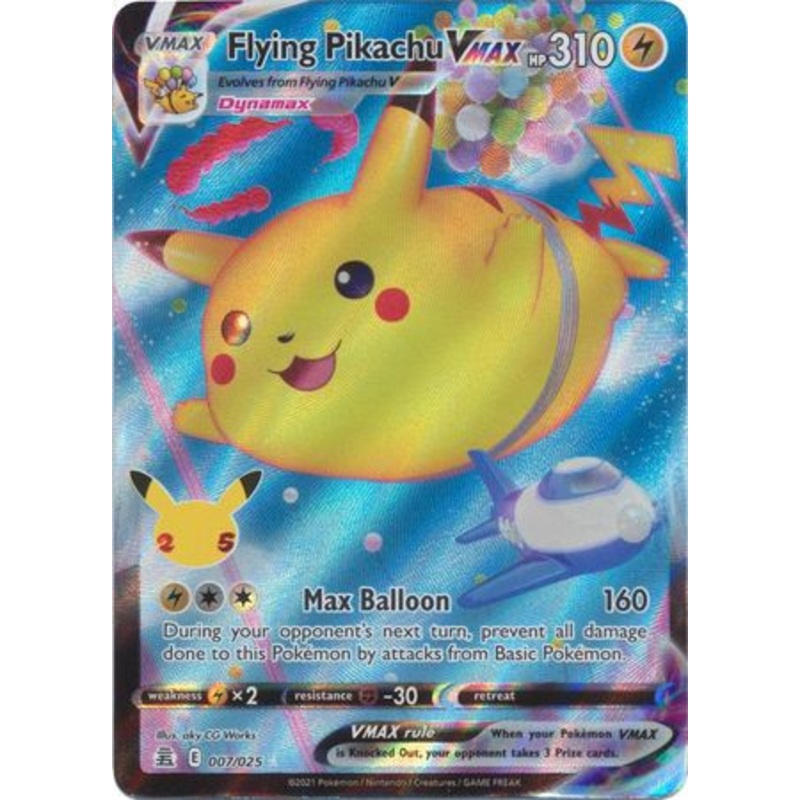 Celebrations 07/25 Flying Pikachu VMAX (Full Art)
