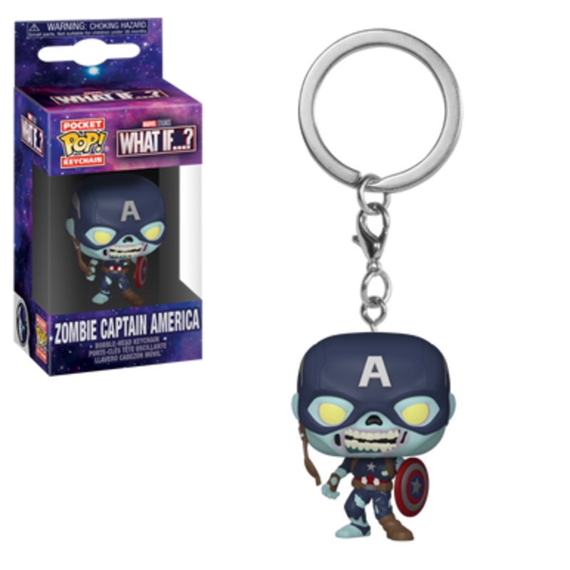 Pocket POP! Keychain: Marvel What If…? – Zombie Captain America