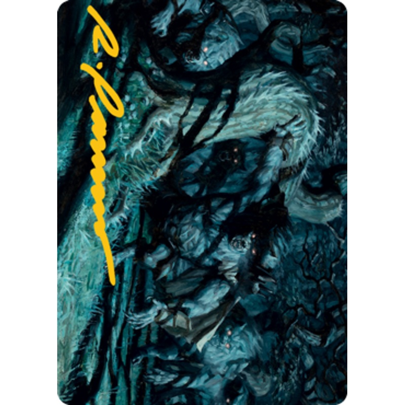 Unnatural Moonrise Art Card (Gold Signature) | Innistrad: Midnight Hunt