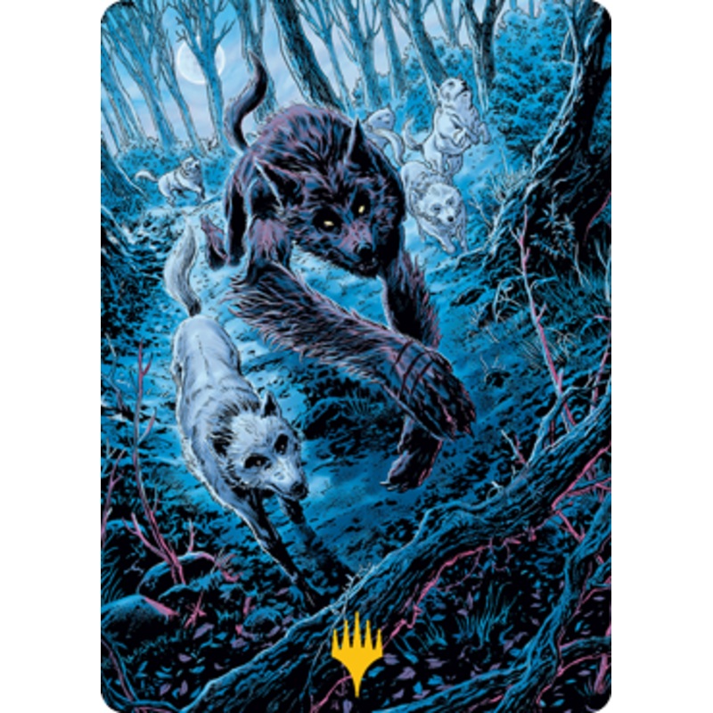Untamed Pup Art Card (Gold Signature) | Innistrad: Midnight Hunt