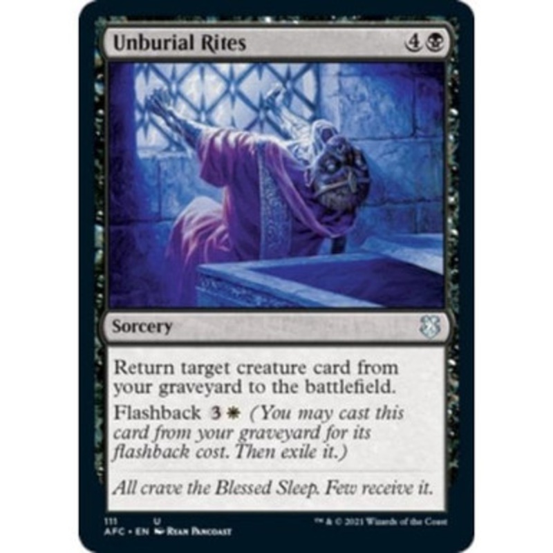 Unburial Rites | Adventures in the Forgotten Realms Commander