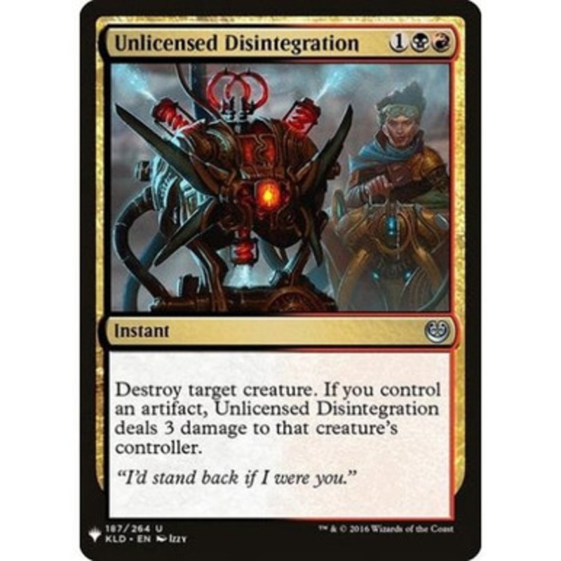 Unlicensed Disintegration | Mystery Booster