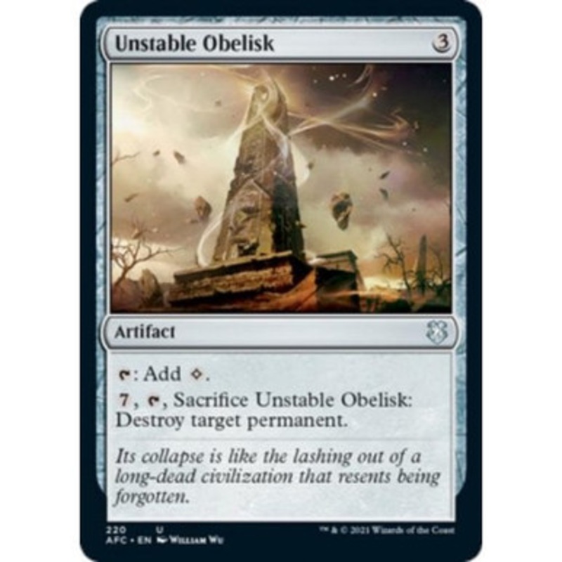 Unstable Obelisk | Adventures in the Forgotten Realms Commander