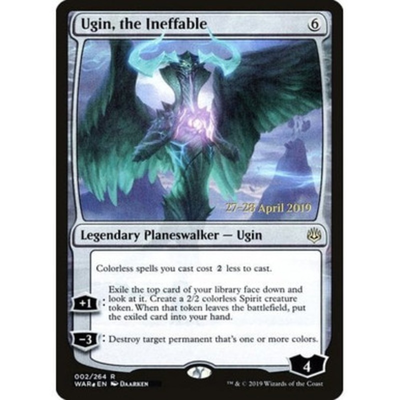 Ugin, the Ineffable (War of the Spark Prerelease foil) | Promotional Cards