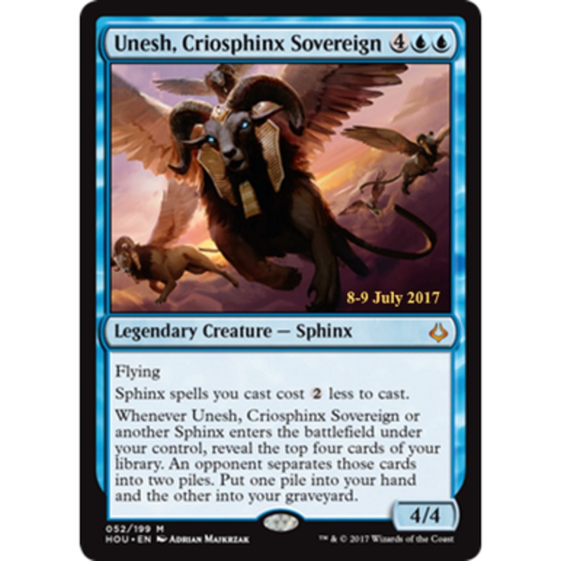 Unesh, Criosphinx Sovereign (Hour of Devastation Prerelease Foil) | Promotional Cards