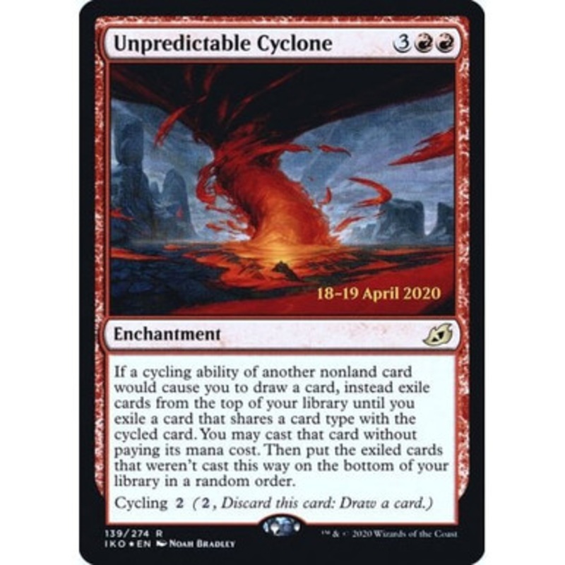 Unpredictable Cyclone (Ikoria: Lair of Behemoths Prerelease foil) | Promotional Cards