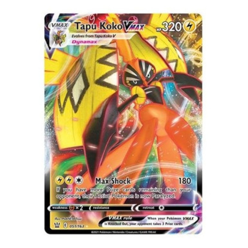 Battle Styles 051/163 Tapu Koko VMAX (Full Art)