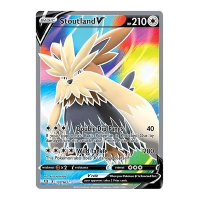 Battle Styles 157/163 Stoutland V (Full Art)