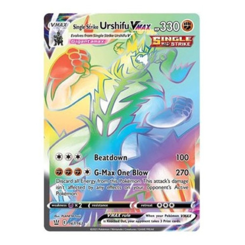 Battle Styles 167/163 Single Strike Urshifu VMAX (Rainbow Rare)