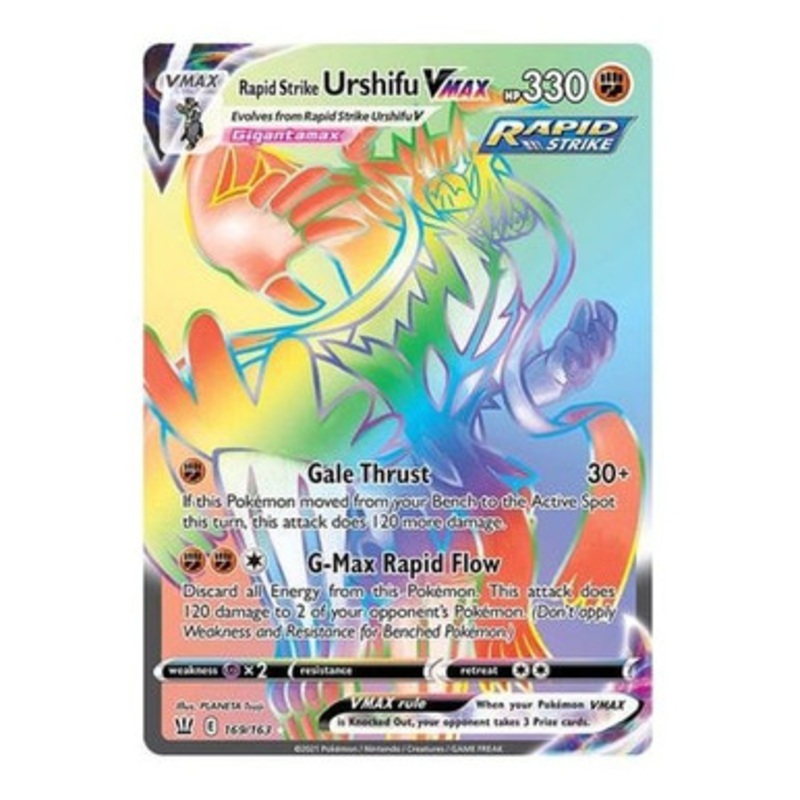 Battle Styles 169/163 Rapid Strike Urshifu VMAX (Rainbow Rare)