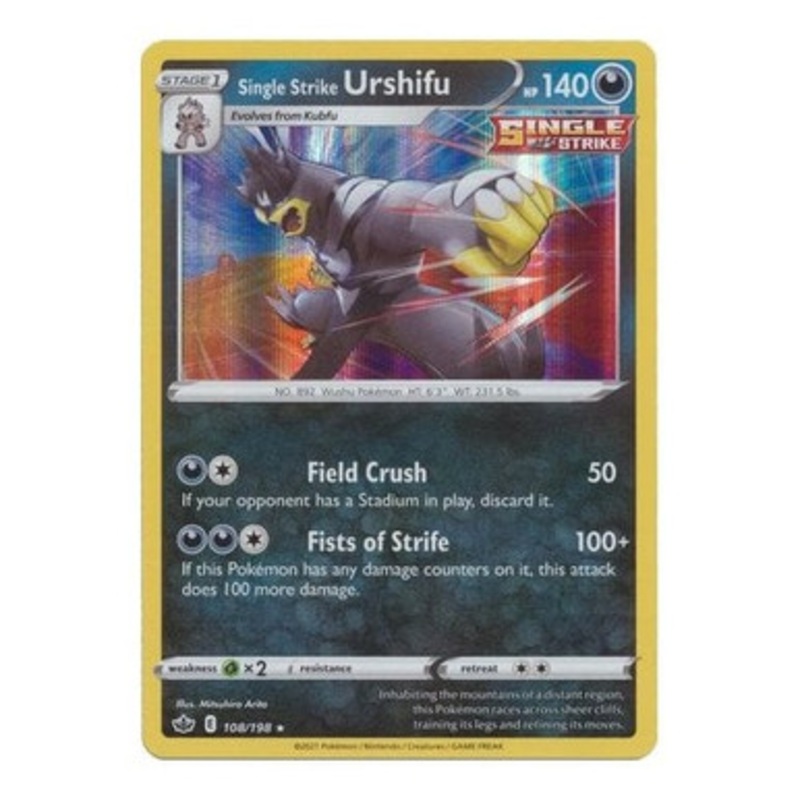 Chilling Reign 108/198 Single Strike Urshifu (Holo)