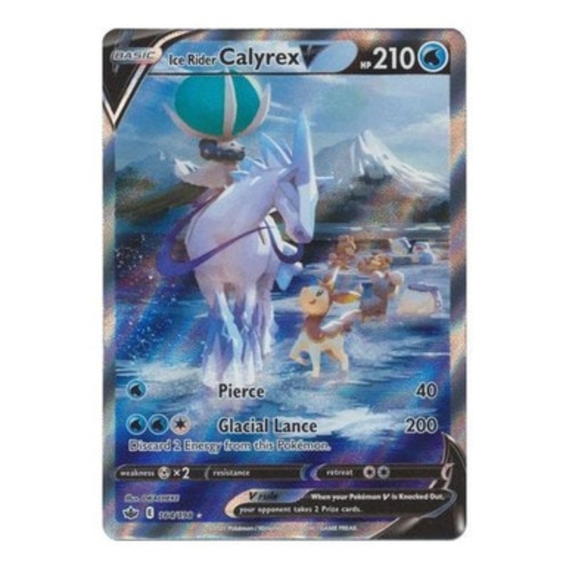 Chilling Reign 164/198 Ice Rider Calyrex V (Alternative Art, Full Art)