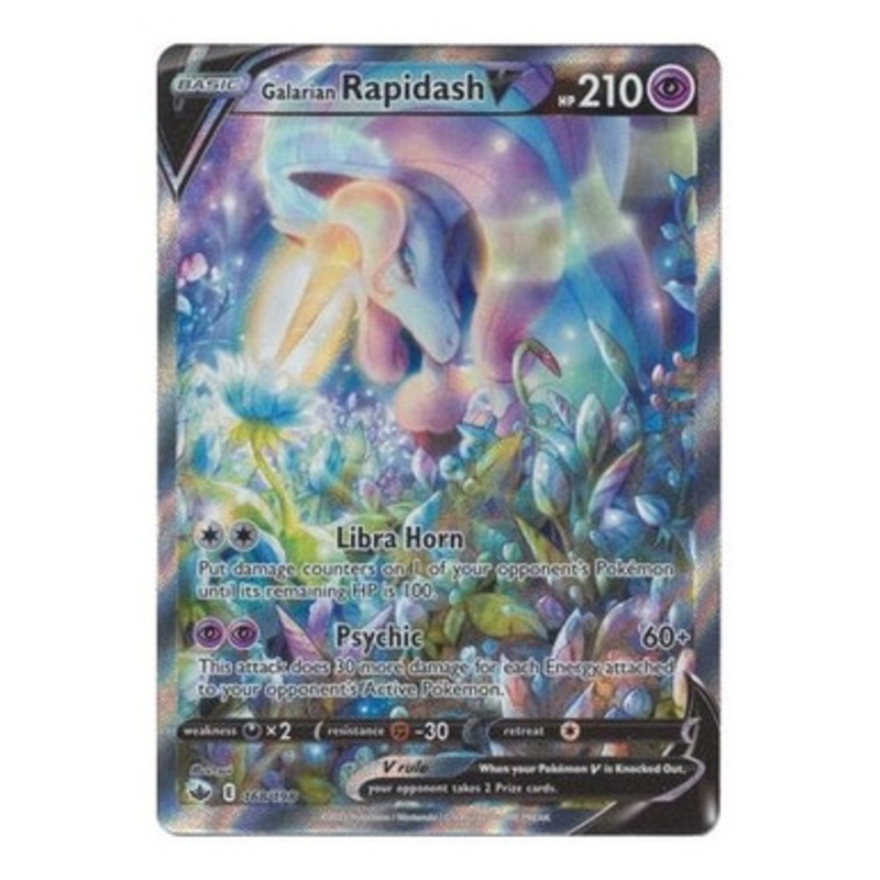 Chilling Reign 168/198 Galarian Rapidash V (Alternative Art, Full Art)