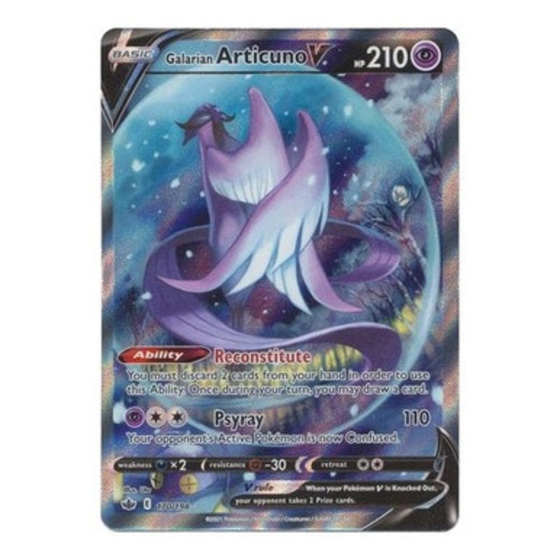 Chilling Reign 170/198 Galarian Articuno V (Alternative Art, Full Art)