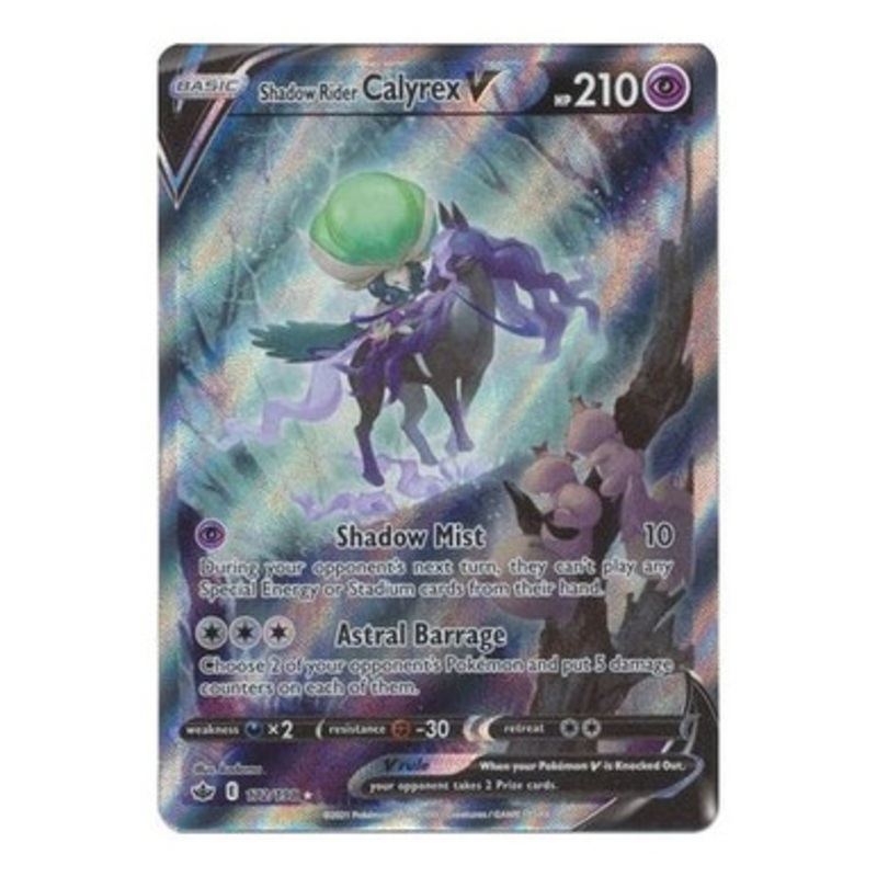Chilling Reign 172/198 Shadow Rider Calyrex V (Alternative Art, Full Art)