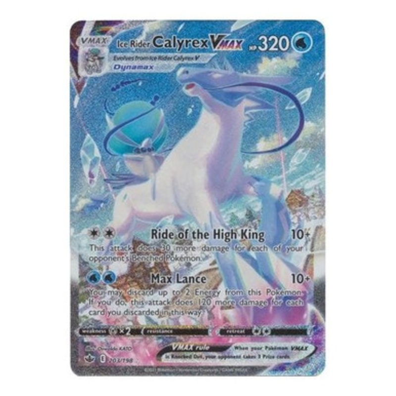 Chilling Reign 203/198 Ice Rider Calyrex VMAX (Alternative Art, Full Art)