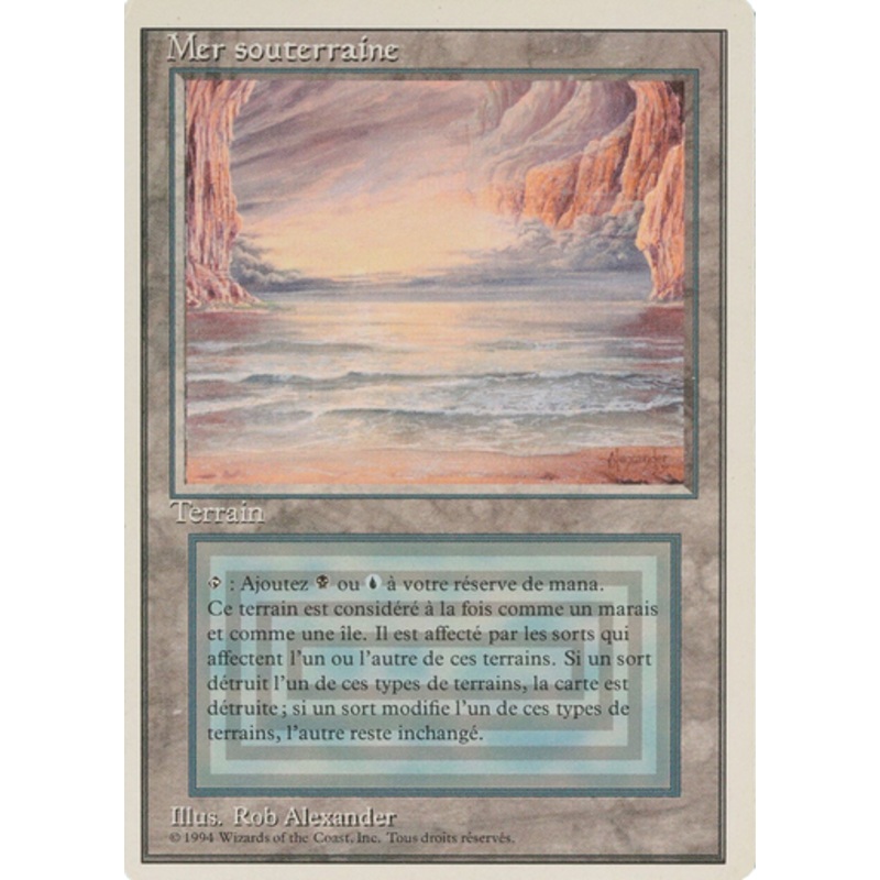 Underground Sea (Foreign White Border) (French) | Revised (3rd Edition)