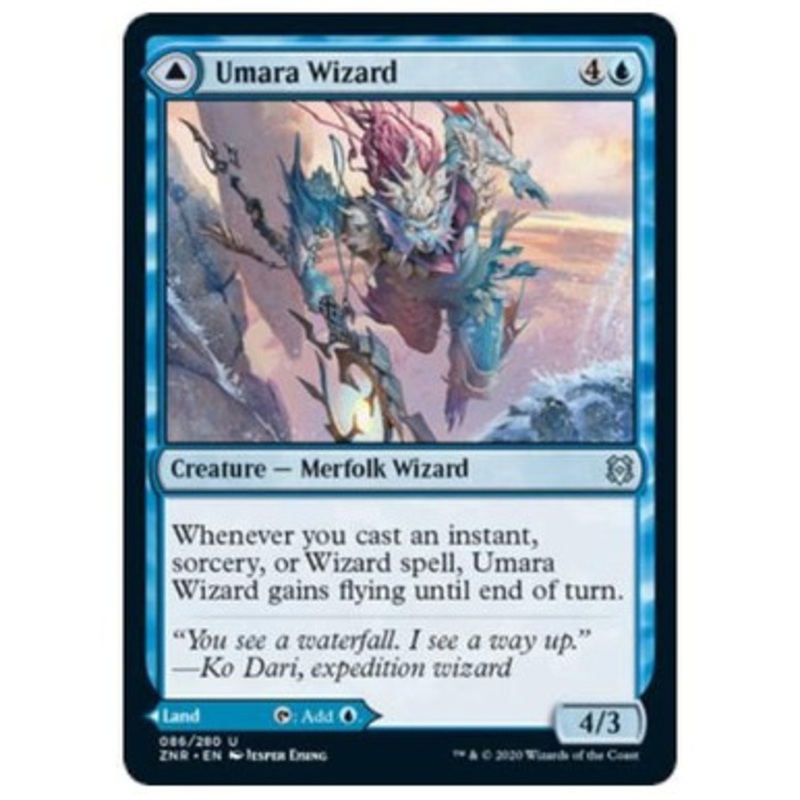 Umara Wizard // Umara Skyfalls | Zendikar Rising