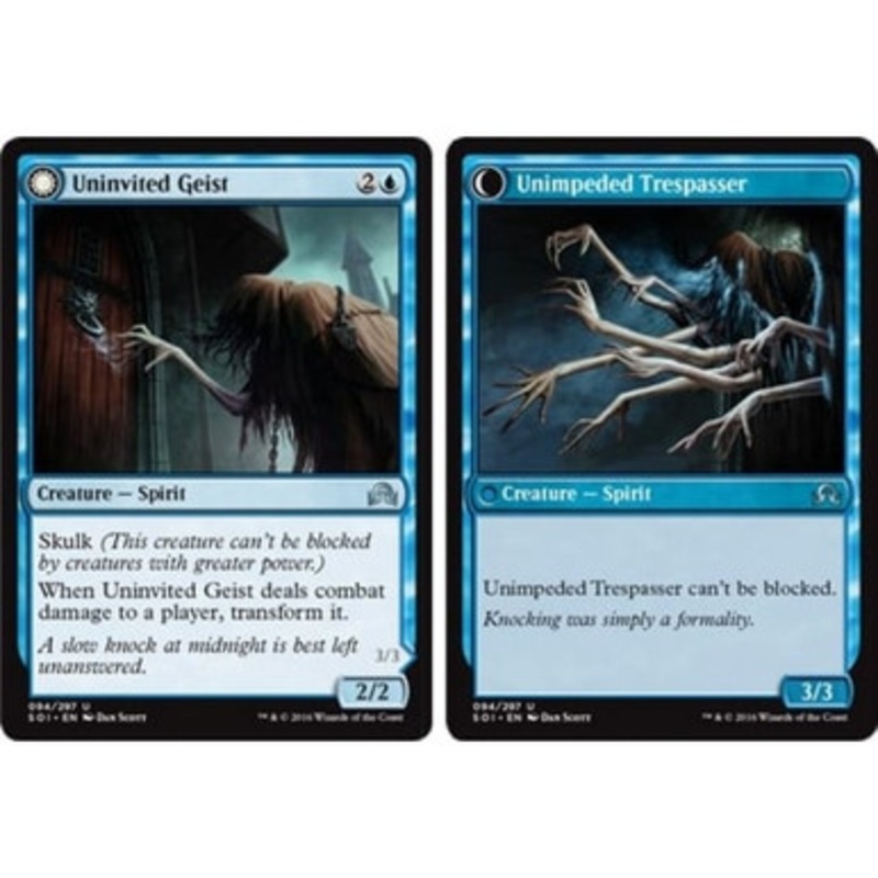 Uninvited Geist (Unimpeded Trespasser) | Shadows over Innistrad