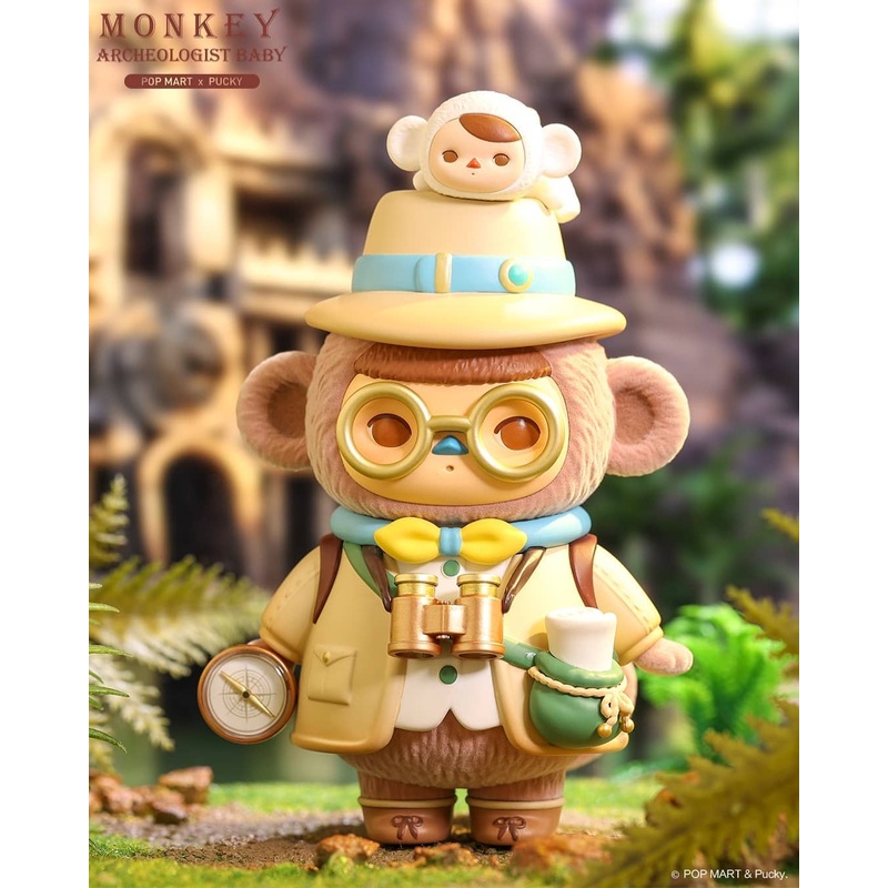POP MART Pucky Elf Planet Explorer – Little Monkey Archaeologist