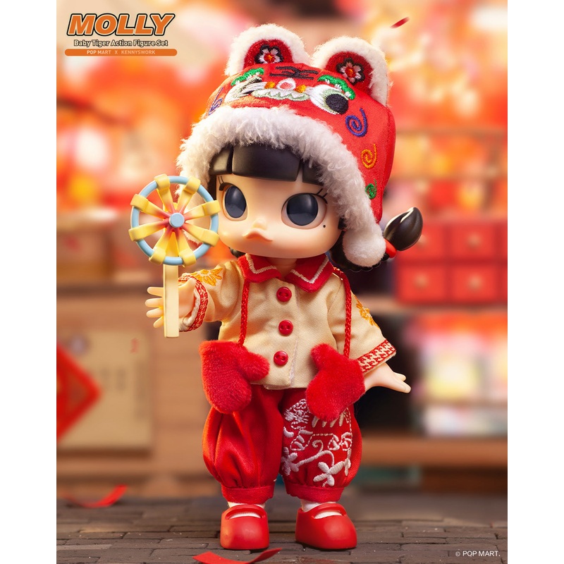 POP MART Molly Baby Tiger Action Big Figure
