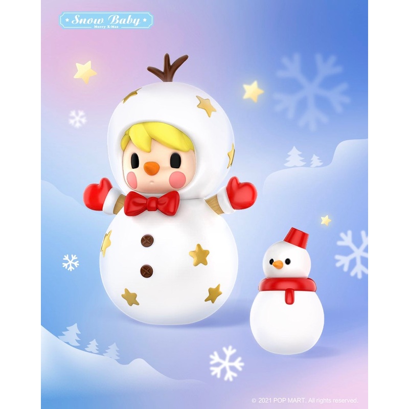 POP MART Sweet Bean Snowman Blister Package