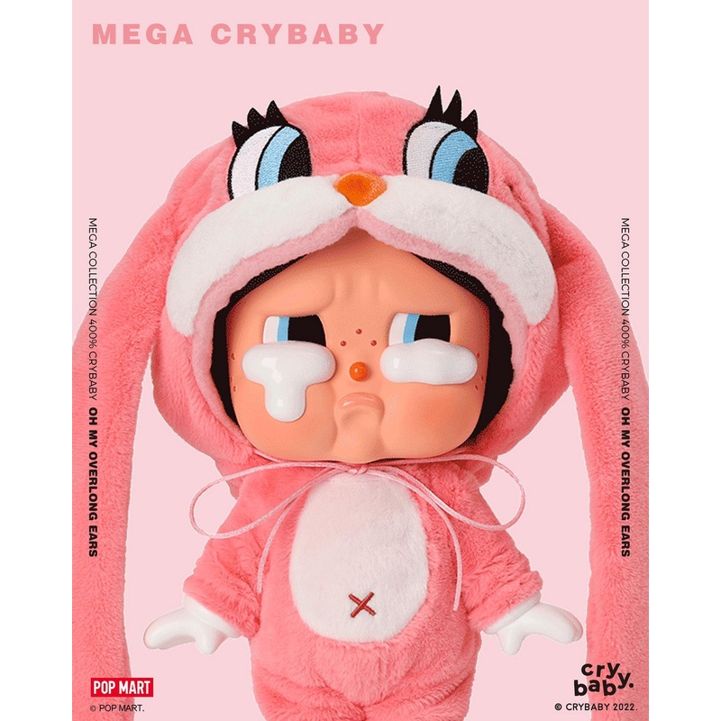 POP MART MEGA Collection 400% Crybaby Oh My Overlong Ears