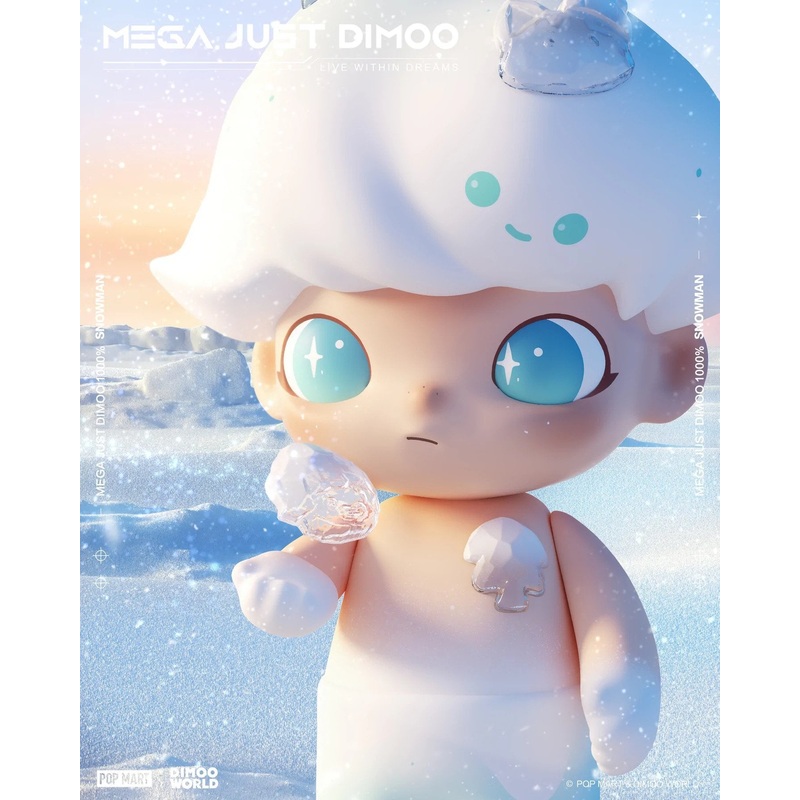 POP MART MEGA JUST DIMOO 1000% Snowman