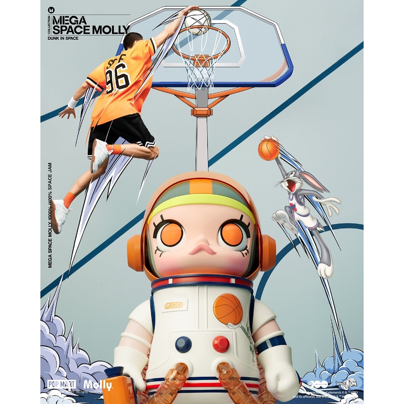 POP MART MEGA Space Molly 1000% Space Jam