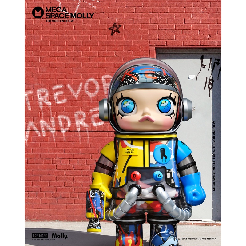 POP MART MEGA Space Molly 1000% Trevor Andrew