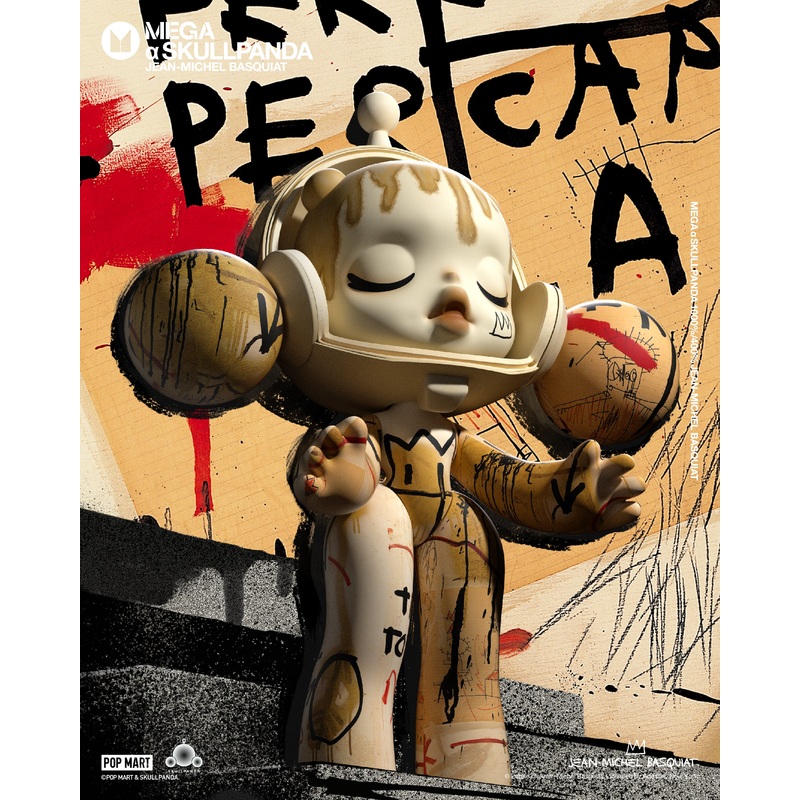 MEGA  SKULLPANDA 400% JEAN-MICHEL BASQUIAT