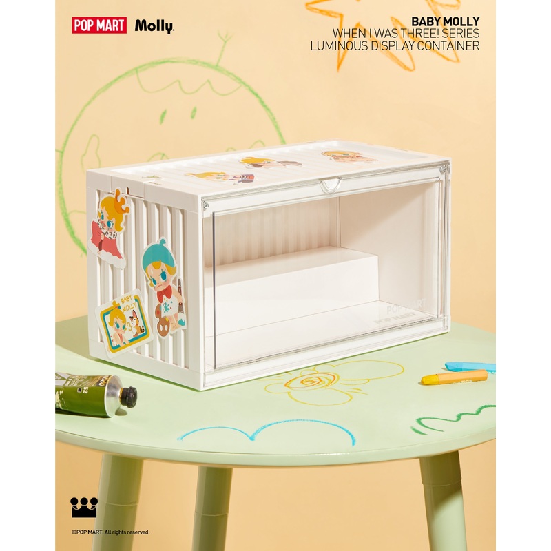 POP MART Baby Molly When I Was Three! Series-Luminous Display Container