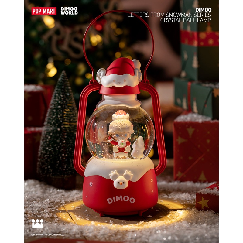 POP MART Dimoo Letters from Snowman Series – Crystal Ball Lamp