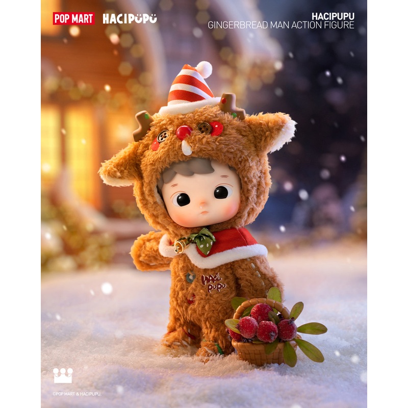 POP MART Hacipupu Gingerbread Man Action Figure