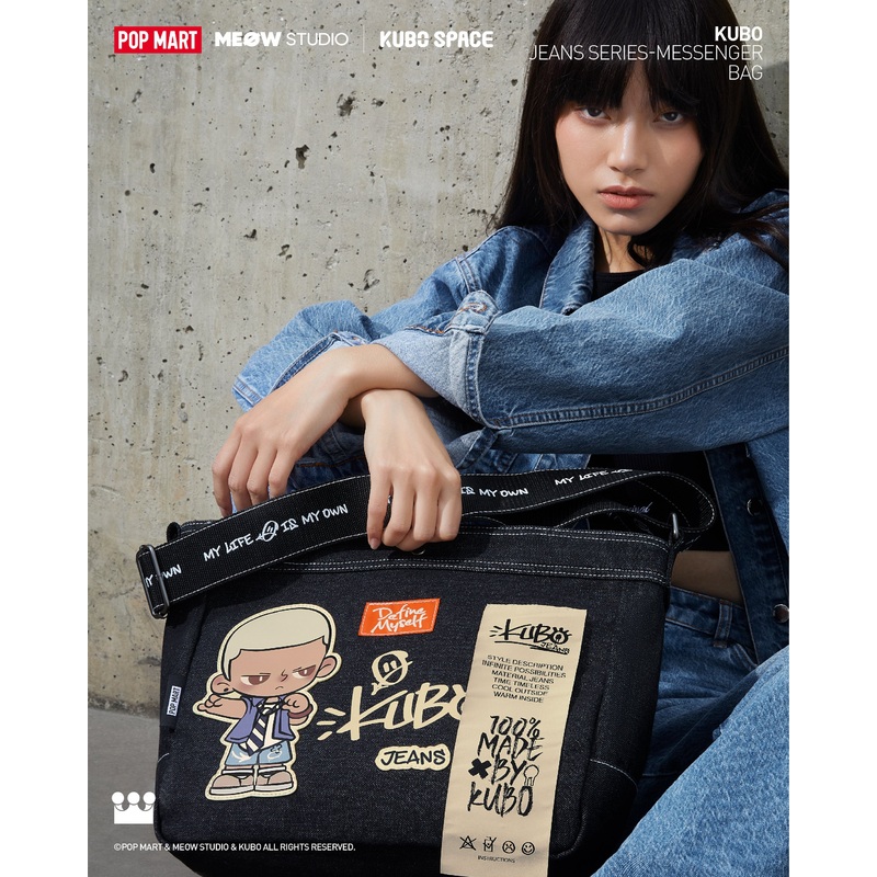 POP MART Kubo Jeans Series – Messenger Bag