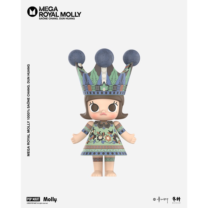 POP MART MEGA ROYAL MOLLY 1000% Sane Chang. Dun Huang
