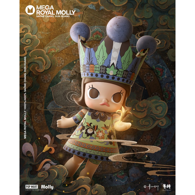 POP MART MEGA ROYAL MOLLY 400% Sane Chang. Dun Huang