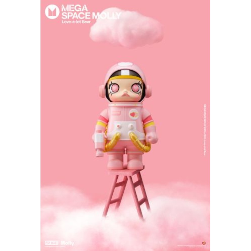 POP MART MEGA SPACE MOLLY 400%+100% Love-a-lot Bear