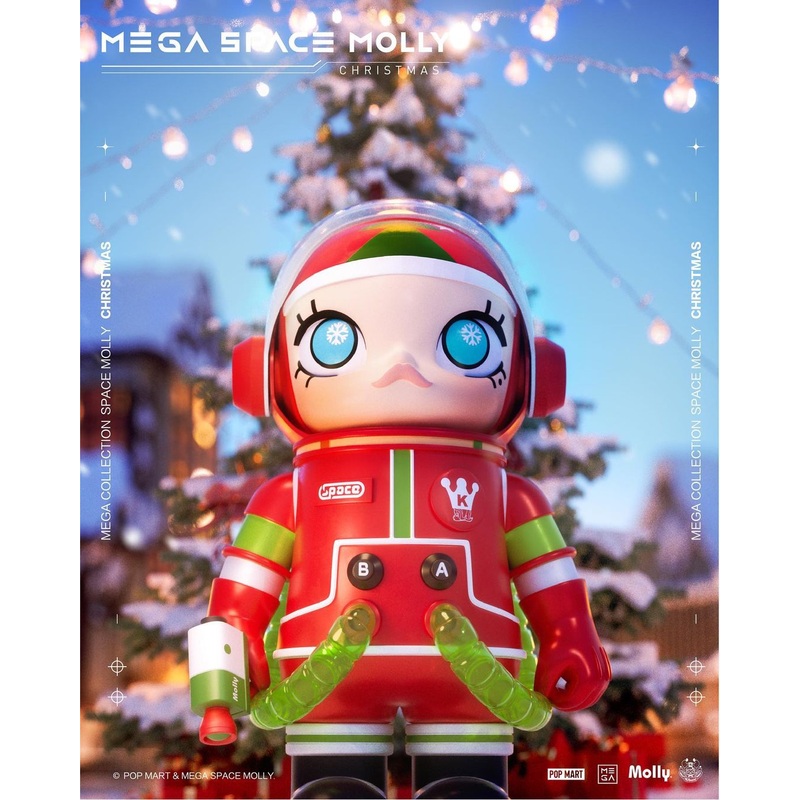 POP MART MEGA Space Molly Christmas 1000%