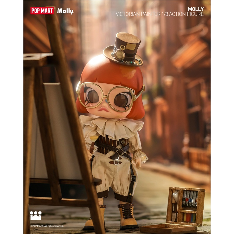 POP MART MOLLY Victorian Painter 1/8 Action Figure
