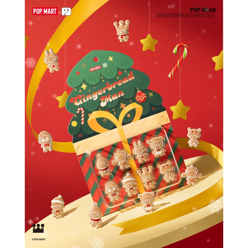 POP MART POP BEAN Gingerbread Man Set