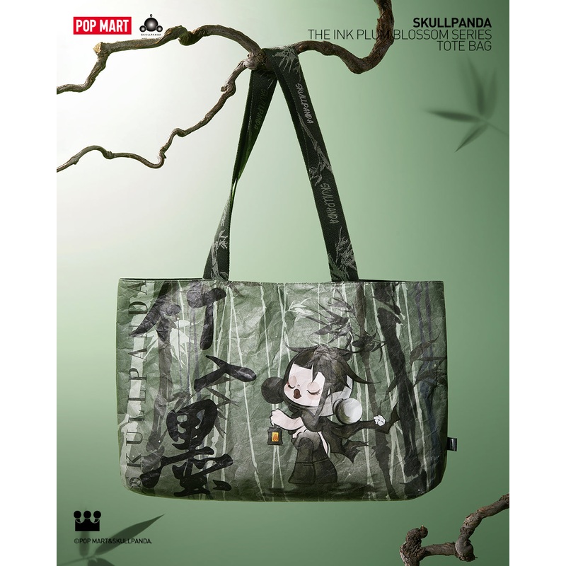 POP MART SKULLPANDA The Ink Plum Blossom Series – Tote Bag