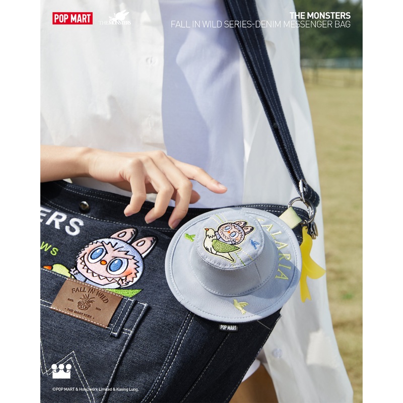 POP MART The Monsters Fall In Wild Series – Denim Messenger Bag