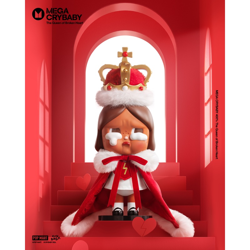 POP MART MEGA CRYBABY 400% The Queen of Broken Heart